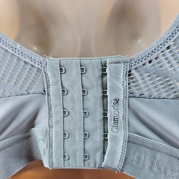 Glamorise‎ Sport Bra Womens 40G High Impact Full Coverage Wireless Mesh Support - Picture 10 of 11